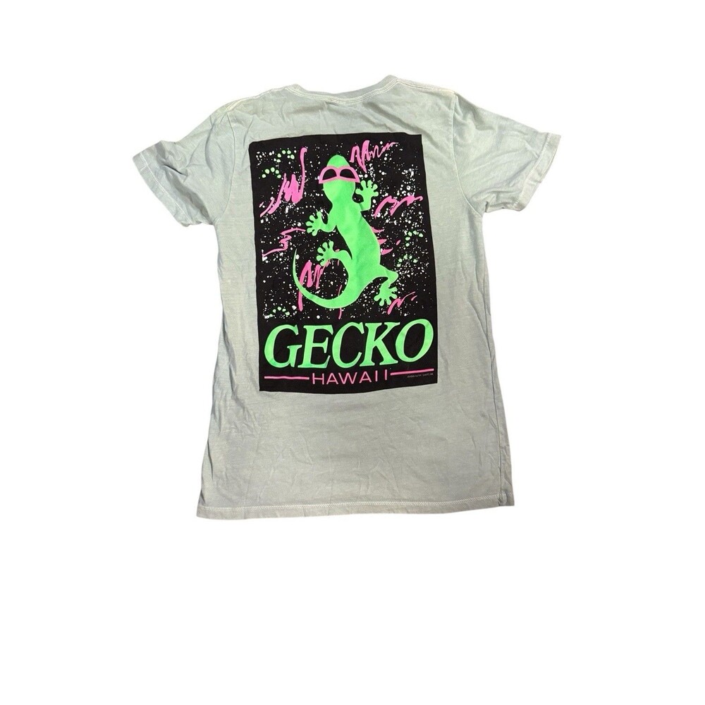 Gecko Hawaii Hyperflash Shirt Youth XL Color‎ Changing Green To Yellow